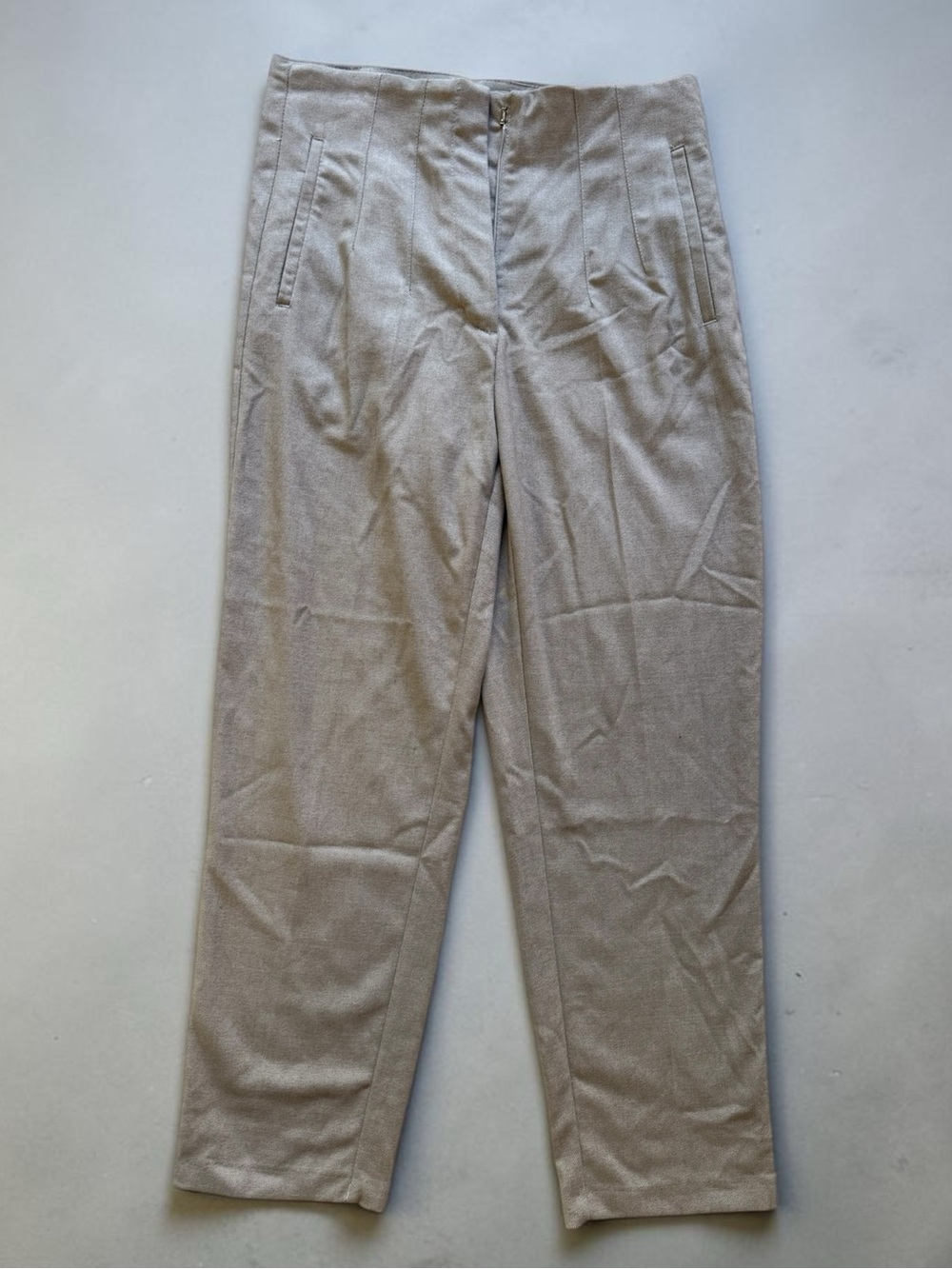 Zara Women’s Beige/Taupe Tailored Trousers- Size 30